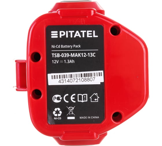 Аккумуляторная батарея для MAKITA (1.3 Ач, 12 В, Ni-Cd) Pitatel TSB-039-MAK12-13C