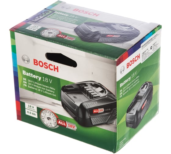 Аккумуляторный блок PBA 18В, 4Ач, Li-Ion Bosch 1600A011T8