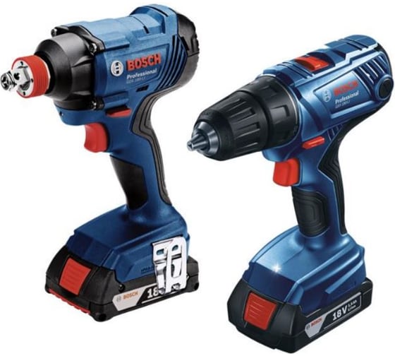 Аккумуляторный набор Bosch: гайковерт GDX 180-LI + шуруповерт GSR 180-LI 0.601.9G5.222