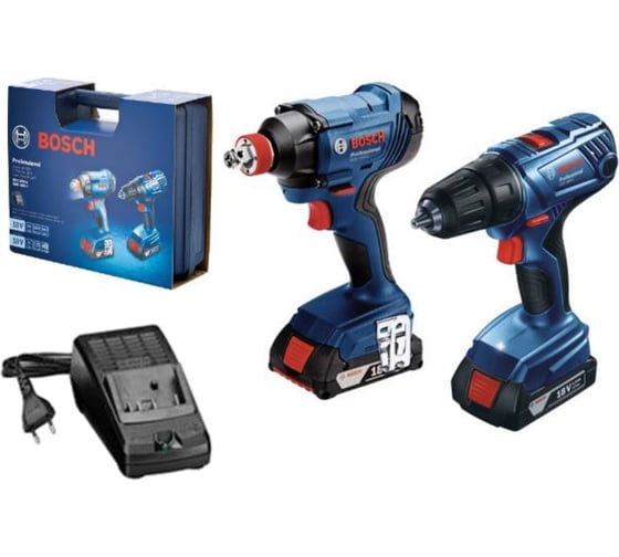 Аккумуляторный набор Bosch: гайковерт GDX 180-LI + шуруповерт GSR 180-LI 0.601.9G5.222