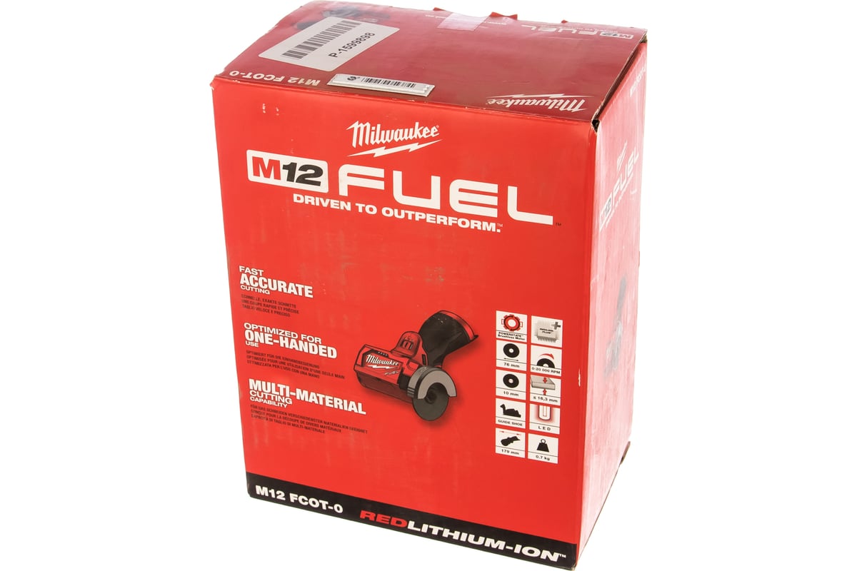 Аккумуляторная отрезная машина Milwaukee M12 FCOT-0 FUEL 4933464618