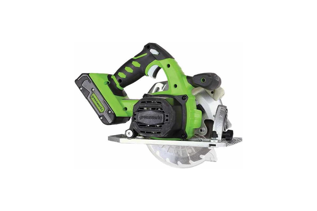 Аккумуляторная циркулярная пила Greenworks G24CS 1500507 - выгодная .