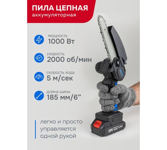 Набор cадового аккумуляторного инструмента Forsage пила аккумуляторная wt02f1230, пила аккумуляторная csr 1118 e, в комплекте с аксессуар F-WT02F1235(56459)