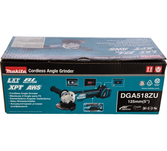 Угловая шлифмашина Makita LXT DGA518ZU