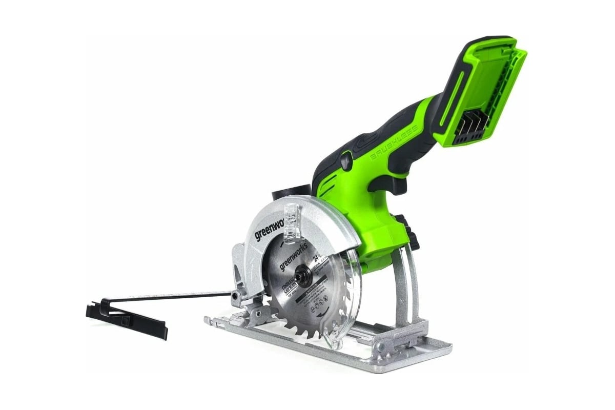Циркулярная мини пила аккумуляторная GreenWorks Арт., 24V, бесщеточная ...