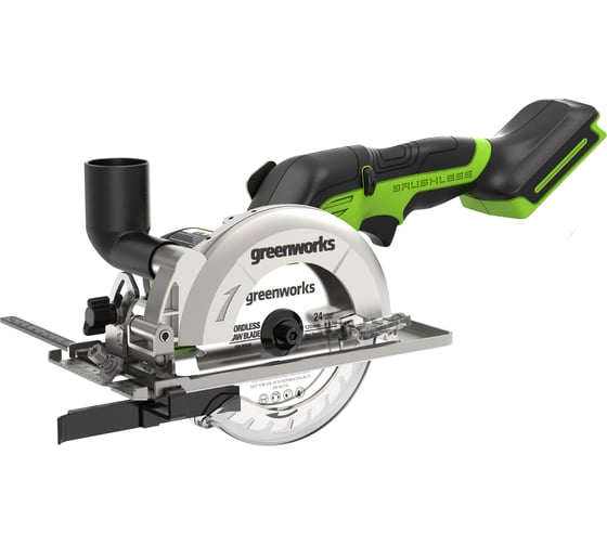 Циркулярная мини пила аккумуляторная GreenWorks Арт., 24V, бесщеточная, без АКБ и ЗУ 1501207