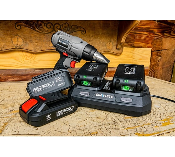 Аккумуляторная батарея Energy+ 18 V, Li-Ion, 2.0 Ач GRAPHITE 58g001