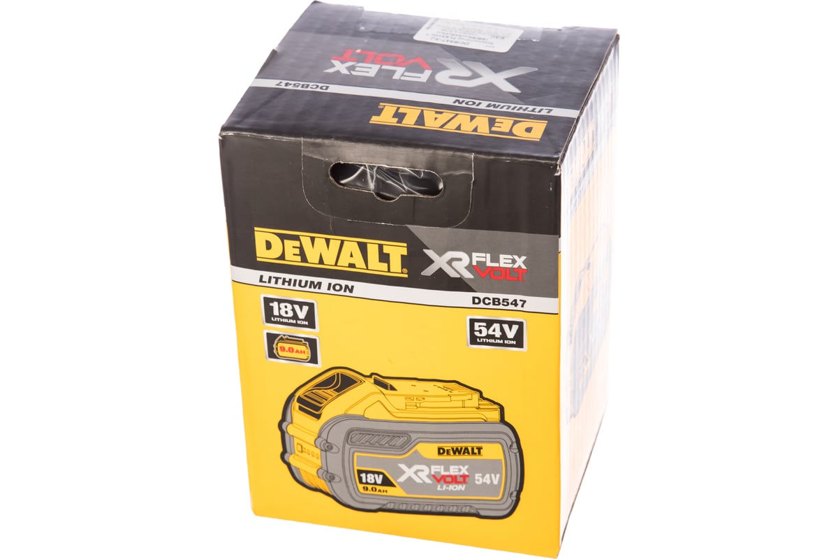 DeWalt DCB547 Batterie XR Flexvolt 9 Ah 18 V/54 V + chargeur rapide DCB118  Jaune : : Bricolage