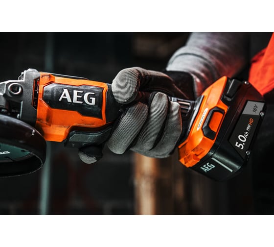 Бесщеточная угловая шлифмашина AEG BEWS18-125BLLI-502C 4935464417
