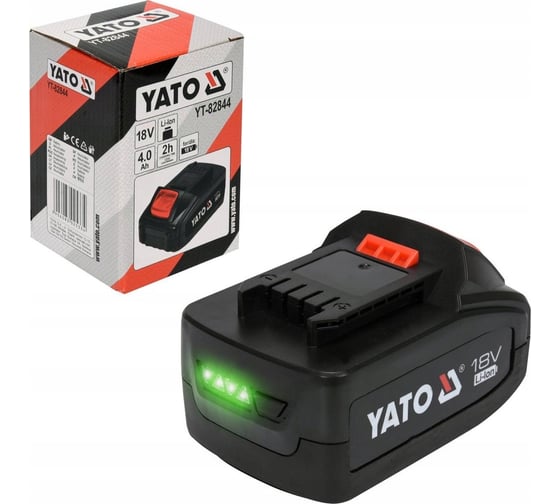 Аккумулятор 18 В, Li-Ion, 4.0 А*ч YATO YT-82844