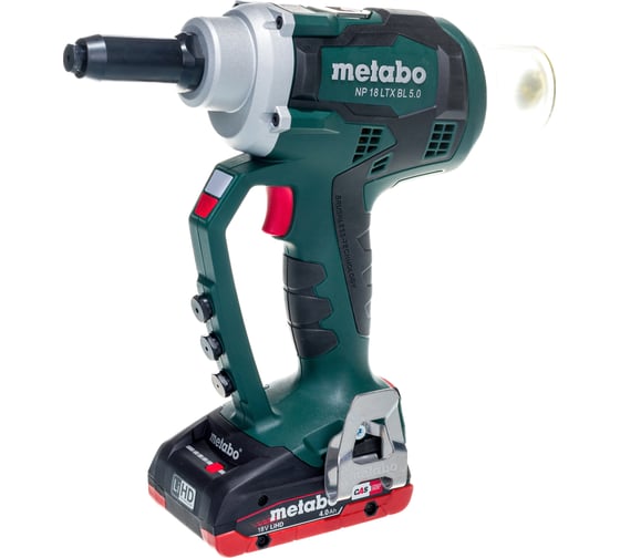 Аккумуляторный заклепочник Metabo NP 18 LTX BL 5.0 619002800