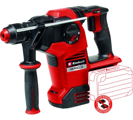 Аккумуляторный перфоратор Einhell PXC HEROCCO 36/28, 2x18 В, BL, 3.2 дж, 28 мм, кейс, без акк и зу 4513950