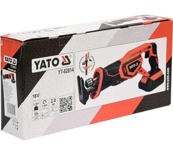 Аккумуляторная сабельная пила YATO 18 В + 1 аккумулятор YT-82814