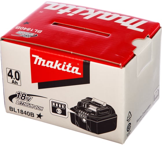Аккумулятор BL1840B (18В, 4 Ач, Li-Ion) Makita 197265-4
