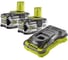 Набор Ryobi ONE+ ONE+: 2 аккумулятора 5.0Ач и зарядное устройство RC18150 RC18150-250 5133004422 2