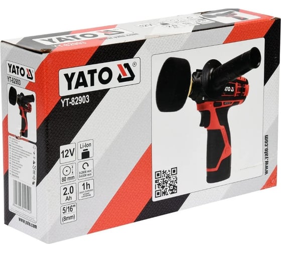 Аккумуляторная полировальная машина YATO YT-82903