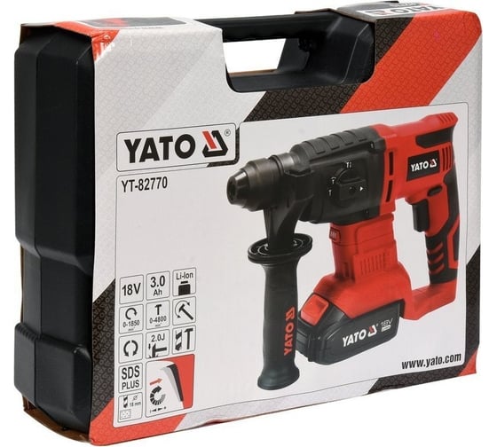 Аккумуляторный перфоратор YATO SDS-plus 18 В, 3,0Ач YT-82770
