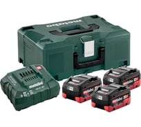 Набор Basic-Set: 3 аккумулятора 5.5 Aч, 18 В, LiHD, зарядное устройство ASC30-36 Metaloc Metabo 685069000