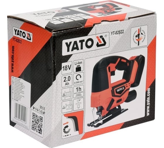 Аккумуляторный лобзик YATO 18 В YT-82822