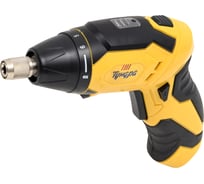 Аккумуляторная отвертка ТУНДРА PRO 3.6 В, Li-ion, 1.3 Ач, 200 об/мин, 3.5 Нм, HEX 1/4" 7461754