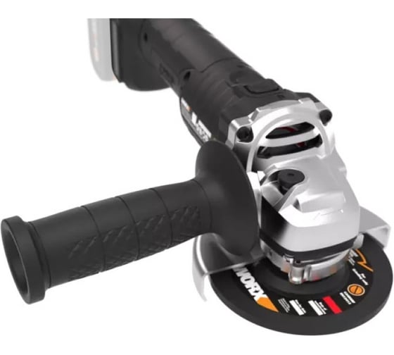 Угловая бесщёточная аккумуляторная шлифмашина WORX 115 мм, 20В, 4Ач х1, ЗУ 2А WX813