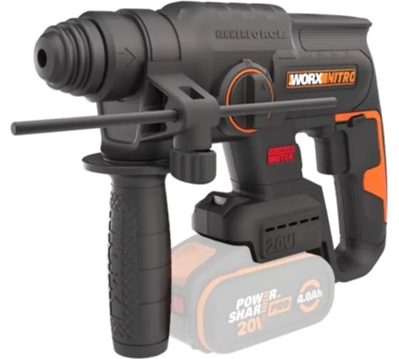 Аккумуляторный бесщеточный перфоратор WORX 20В, без АКБ и ЗУ, коробка WX381.9