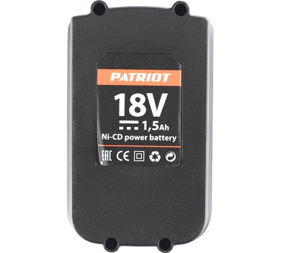 Батарея аккумуляторная Ni-cd 1,5 Ач, 18 В PATRIOT PB BR 180 Pro 180301102