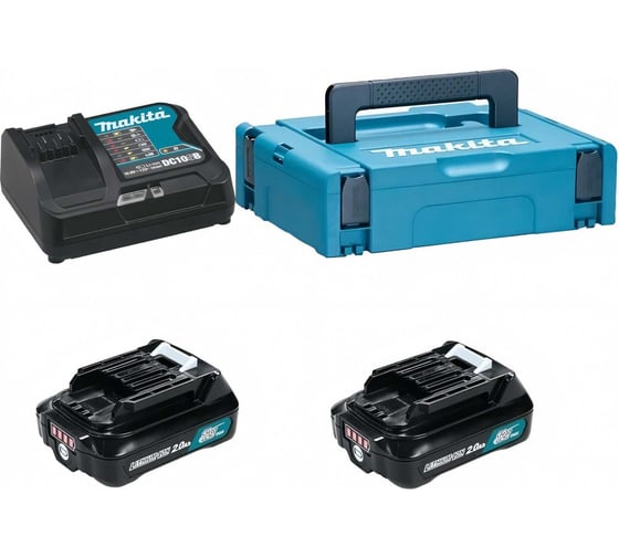 Набор 2 аккумулятора BL1021B + зарядное устройство DC10SB Makita 197658-5