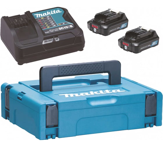 Набор 2 аккумулятора BL1021B + зарядное устройство DC10SB Makita 197658-5