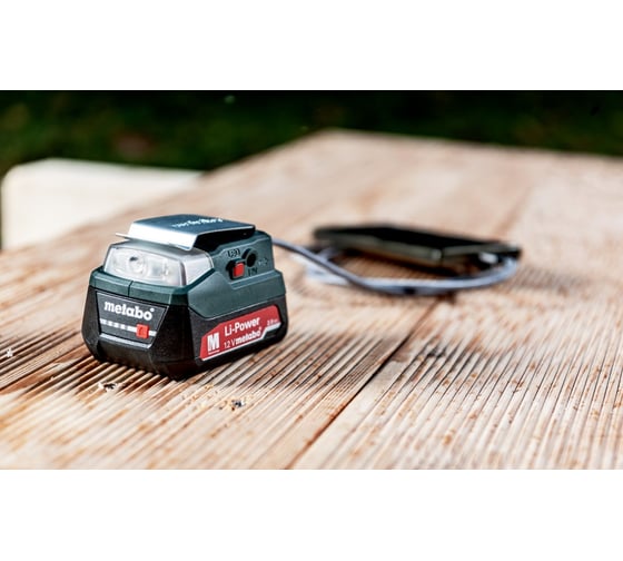 Адаптер питания+фонарь PowerMaxx PA 12 LED-USB Metabo 600298000