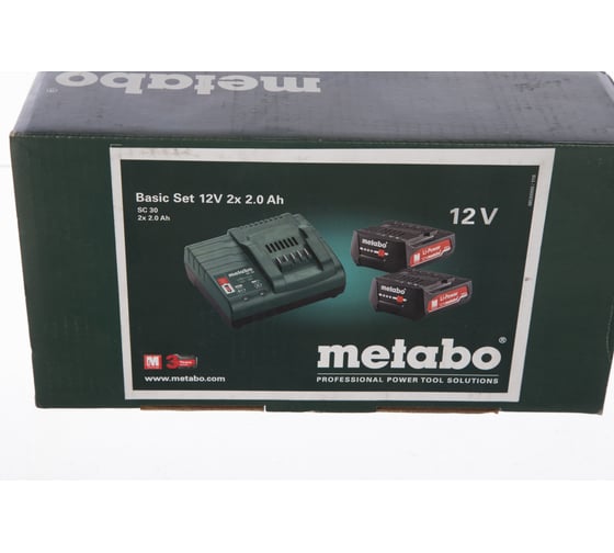 Набор Basic-Set 12V (2 аккумулятора Li-Power 12 В, 2,0 Ач+ЗУ SC30) Metabo 685300000