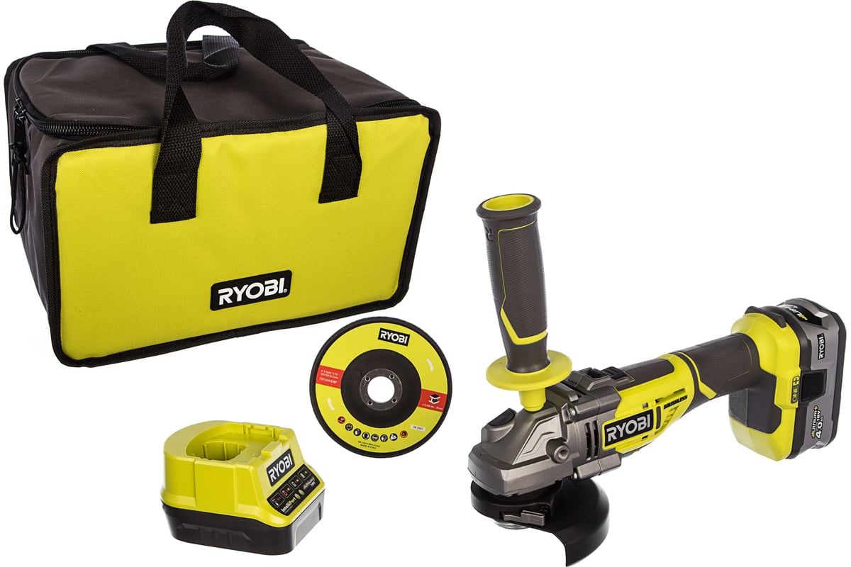 Бесщеточная углошлифмашина Ryobi ONE+ R18AG7-140S 5133004231