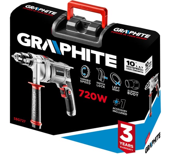 Ударная дрель GRAPHITE 58G727