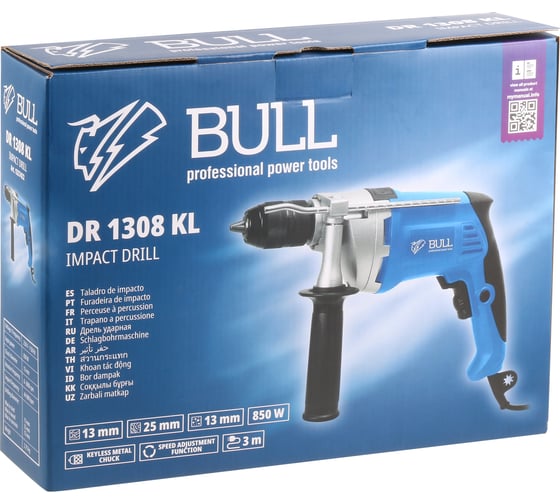 Ударная дрель BULL DR 1308 KL в коробке 1327422
