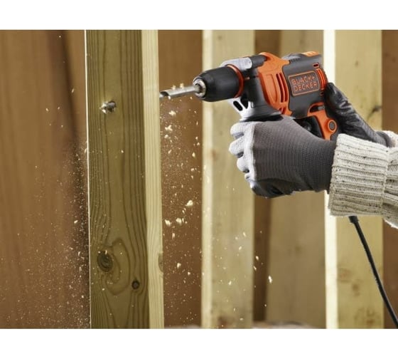 Электронная ударная дрель Black&Decker Omega BEH850K-QS