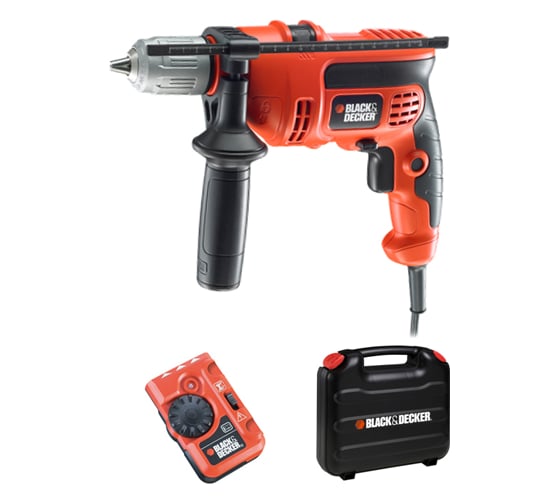 Ударная дрель Black+DECKER CD 714 CRESKD-QS + детектор металла BDS200 1