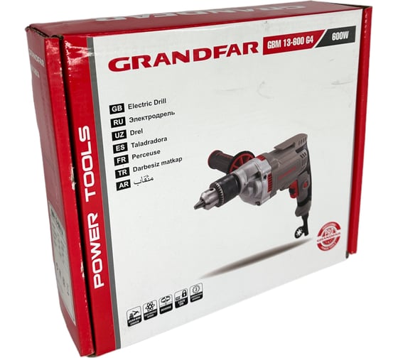 Безударная дрель GRANDFAR GBM13-600G4