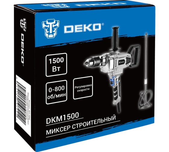 Миксер строительный DEKO с патроном DKM1500 063-4992