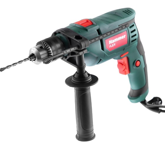 Ударная дрель Hammer Flex 710 Вт, 13 мм, 0-3000 об/мин, реверс UDD710D
