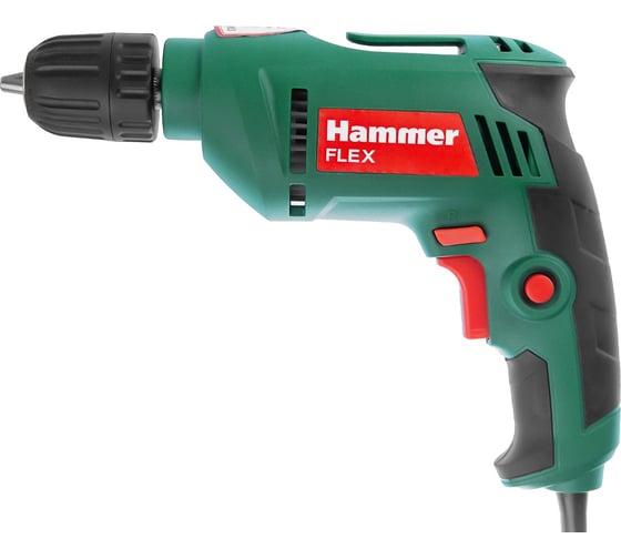 Дрель Hammer Flex 500 Вт, 10 мм, БЗП, 0-3200 об/мин, реверс DRL500C 1