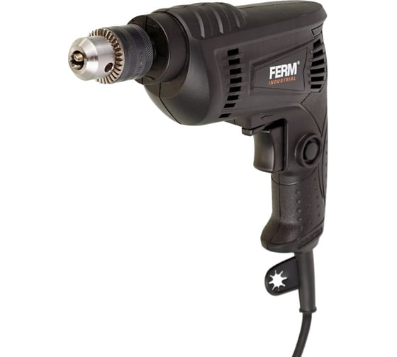 Дрель FERM IND 450W, 0-3300 об/мин, сталь/дерево-10/25 мм 5010000012 PDM1048P