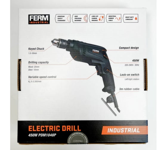 Дрель FERM IND PDM1048P 5010000012 - выгодная цена, отзывы ...