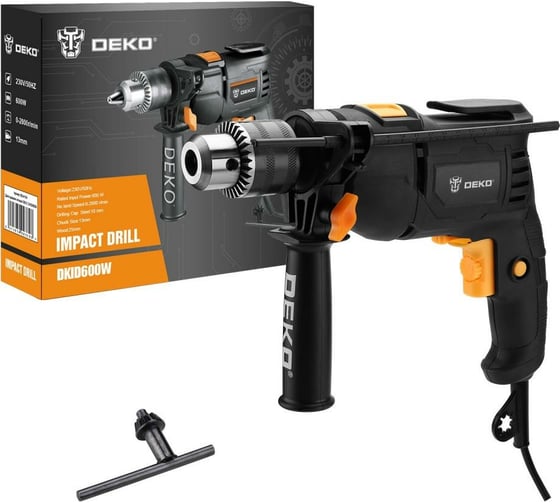 Ударная сетевая дрель DEKO DKID600W 063-4154 5