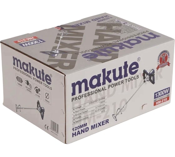 Миксер строительный Makute (1300Вт, 1100 об/мин) HM-210