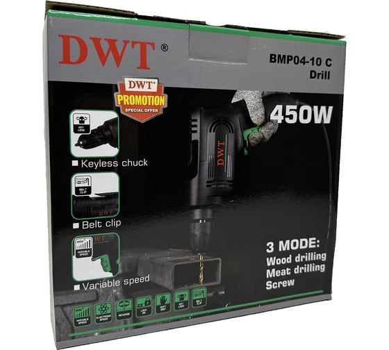 Безударная дрель DWT BMP04-10 C