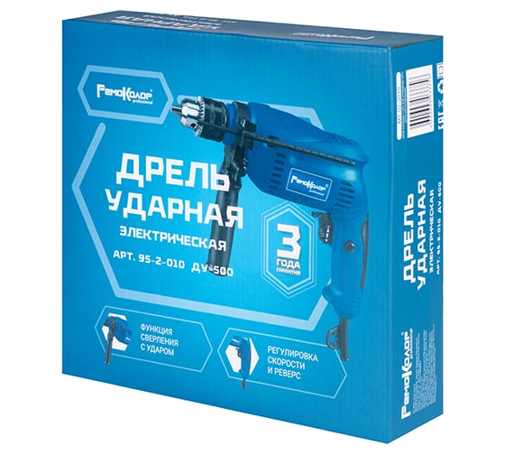 Ударная электрическая дрель РемоКолор ДУ-500 95-2-010