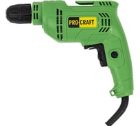 Дрель электрическая PROCRAFT 450Вт, 0-3300 об/мин, быстрозажимной патрон PS700