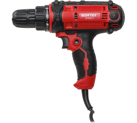 Дрель-шуруповерт WORTEX DR 1025-1 D в коробке, 300 Вт, 50 Нм, 2 скорости 1318793