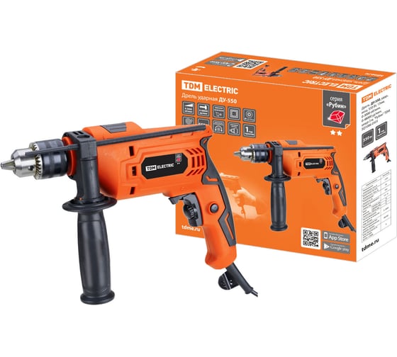 Ударная дрель TDM ELECTRIC ДУ-550 Рубин SQ1086-0101
