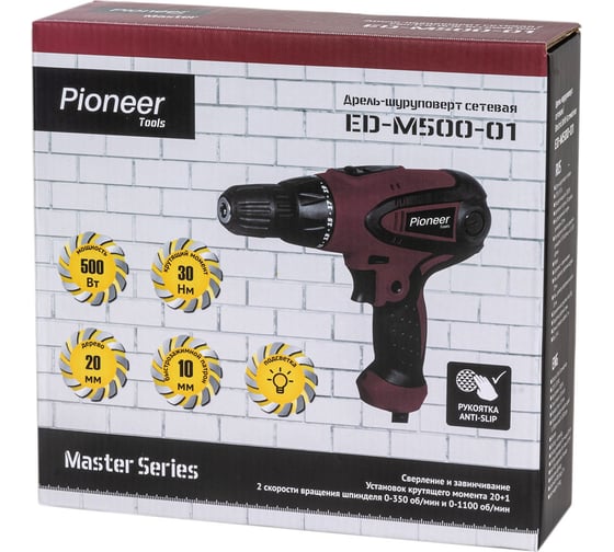 Дрель Pioneer ED-M500-01